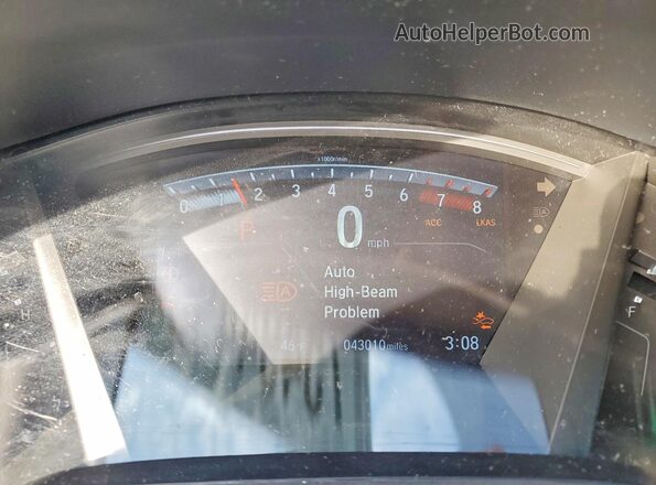 5J6RW2H55KA017191 2019 HONDA CR-V White Vista del cuadro de instrumentos