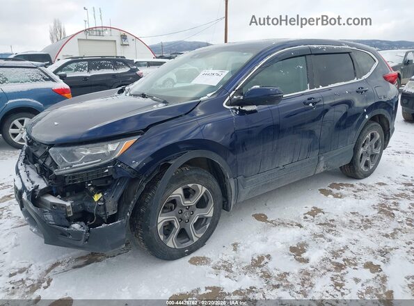 5J6RW2H8XKA019884 2019 HONDA CR-V Синий Передняя левая четверть