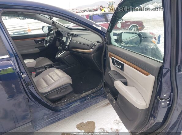 5J6RW2H8XKA019884 2019 HONDA CR-V Синий Вид салона спереди