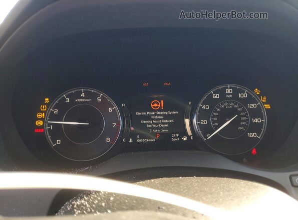 5J8TC2H58KL034996 2019 ACURA RDX Черный Вид щитка приборов