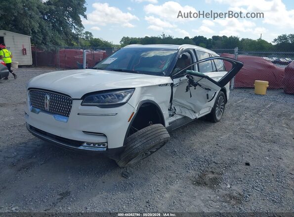 5LM5J7WC1MGL16316 2021 LINCOLN AVIATOR Белый Передняя левая четверть