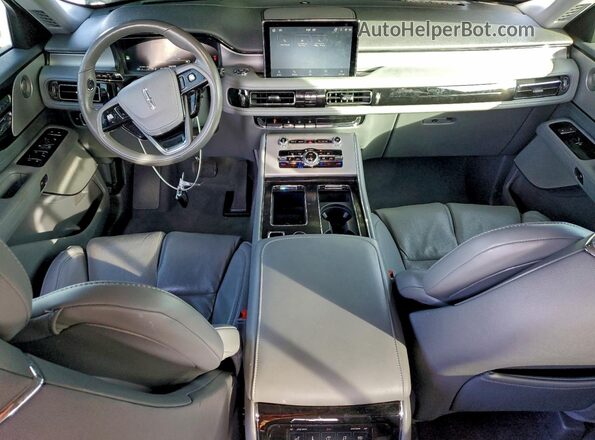 5LM5J7WC4MGL05455 2021 LINCOLN AVIATOR Blue Dashboard view