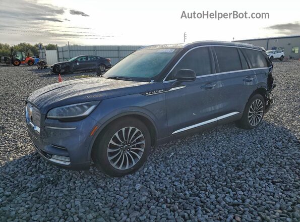 5LM5J7WC4MGL05455 2021 LINCOLN AVIATOR Blue Front left