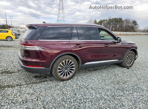 5LM5J7XC2NGL08676 2022 LINCOLN AVIATOR Бордовый Задняя правая четверть