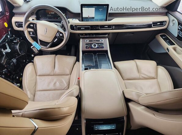 5LM5J7XC2NGL08676 2022 LINCOLN AVIATOR Бордовый Вид панели приборов