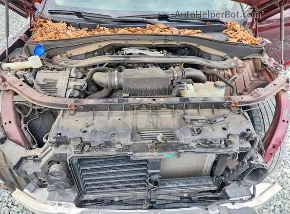 5LM5J7XC2NGL08676 2022 LINCOLN AVIATOR Бордовый Вид подкапотного пространства