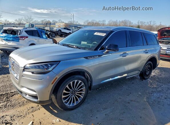 5LM5J7XC2RGL06738 2024 LINCOLN AVIATOR Серебряный Передняя левая четверть