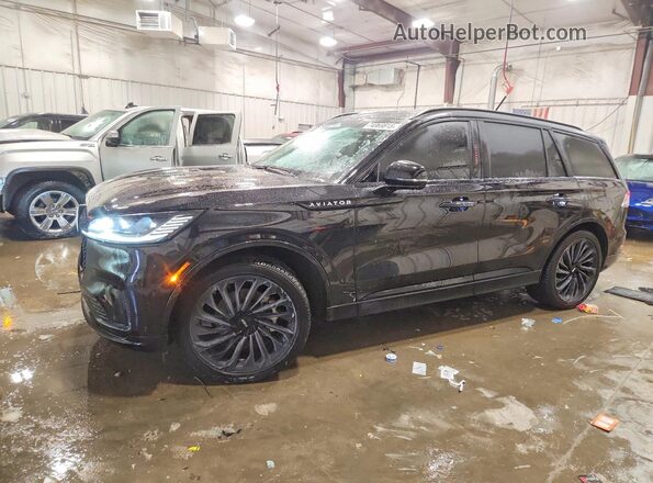 5LM5J7XC2SGL15848 2025 LINCOLN AVIATOR Черный Передняя левая четверть