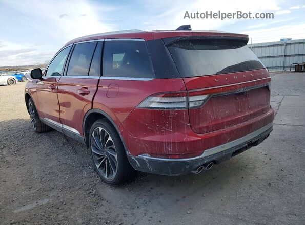 5LM5J7XC5SGL06593 2025 LINCOLN AVIATOR Red უკანა მარცხენა