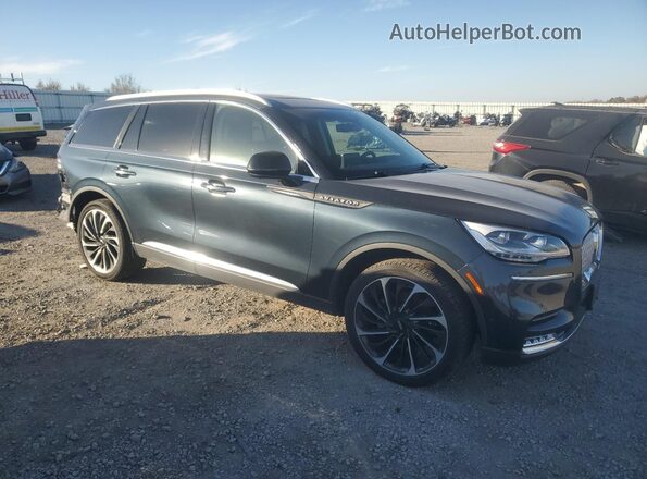 5LM5J7XC6RGL10775 2024 LINCOLN AVIATOR Black Przód prawy