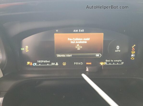 5LM5J9XC0LGL02013 2020 LINCOLN AVIATOR Белый Вид щитка приборов