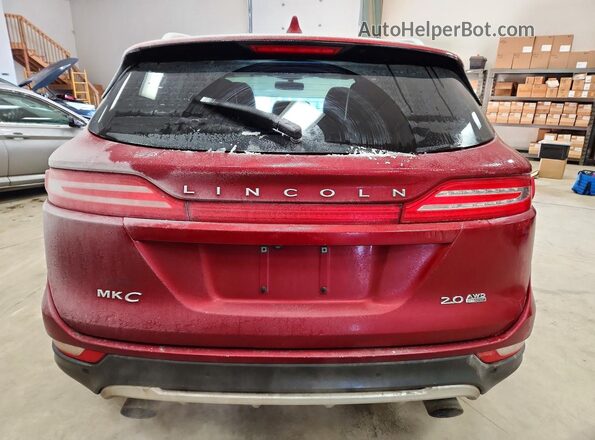 5LMCJ1D91GUJ19101 2016 LINCOLN MKC Темно-бордовый Вид сзади
