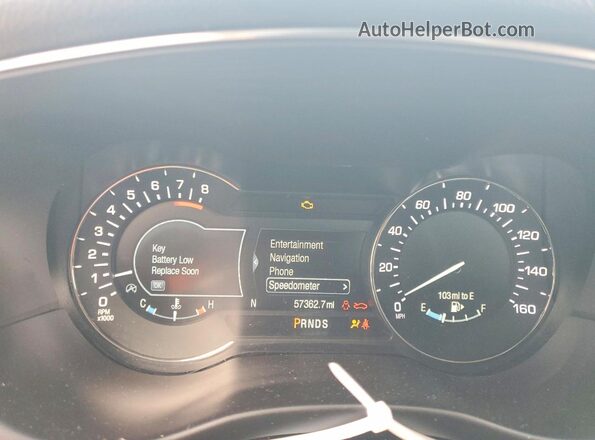 5LMCJ2C95KUL30141 2019 LINCOLN MKC Красный Вид щитка приборов