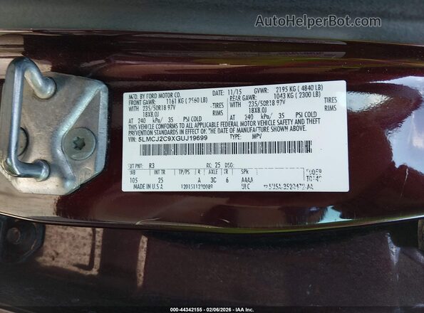 5LMCJ2C9XGUJ19699 2016 LINCOLN MKC Красный Вид подкапотного пространства