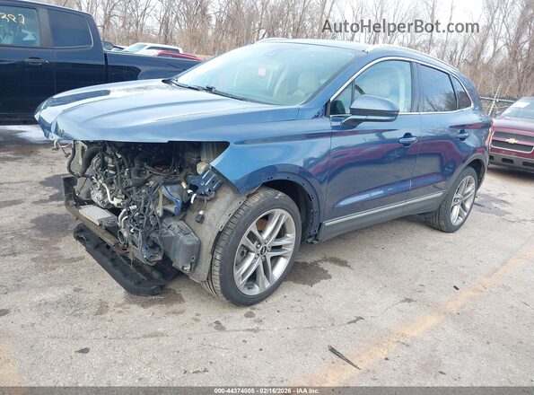 5LMCJ3D91JUL08768 2018 LINCOLN MKC Синий Передняя левая четверть