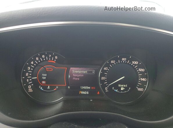 5LMCJ3D92GUJ12654 2016 LINCOLN MKC Желто-коричневый Вид щитка приборов
