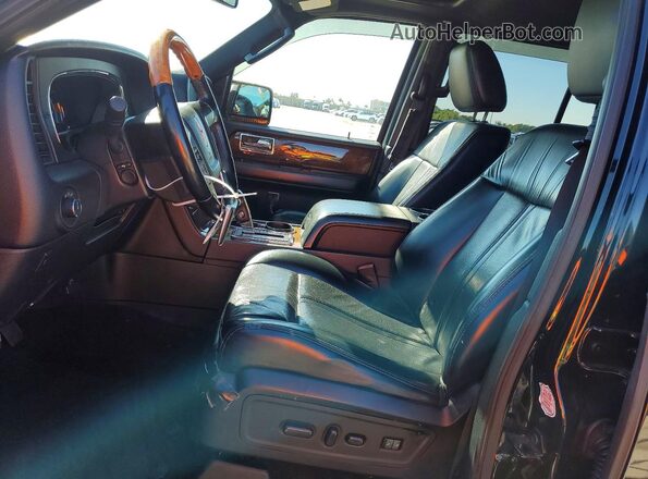 5LMJJ2HT8HEL00839 2017 LINCOLN NAVIGATOR Black Вид салону спереду
