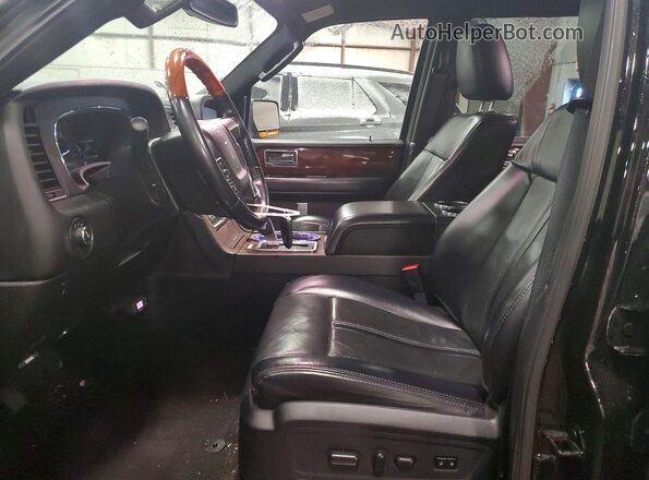 5LMJJ2JT0HEL03079 2017 LINCOLN NAVIGATOR Black Вид салону спереду