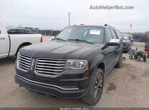 5LMJJ3HT8GEL03499 2016 LINCOLN NAVIGATOR L Black Vista tres cuartos delantera izquierda