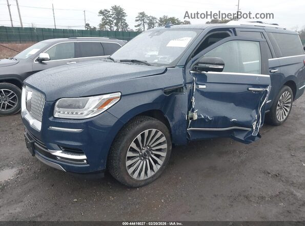 5LMJJ3LT0JEL04080 2018 LINCOLN NAVIGATOR L Blue Vista tres cuartos delantera izquierda