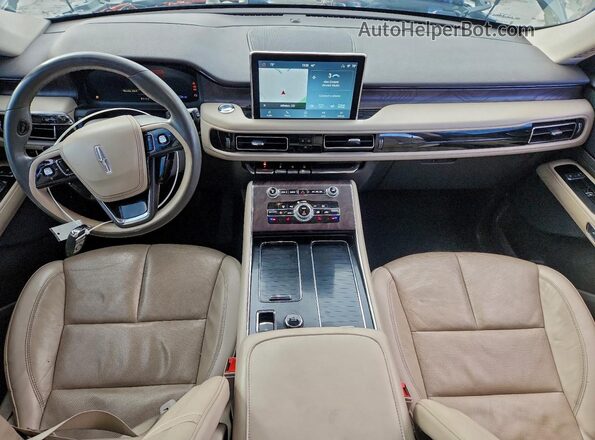 5LMYJ8XY0NNL02255 2022 LINCOLN AVIATOR Black Widok deski rozdzielczej