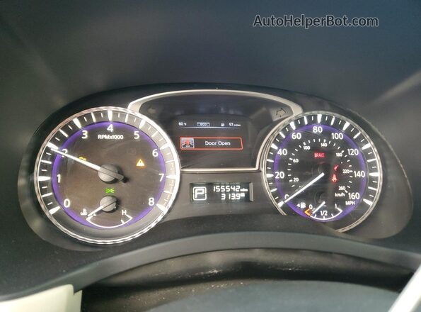 5N1AL0MM9GC512952 2016 INFINITI QX60 White Widok zestawu wskaźników