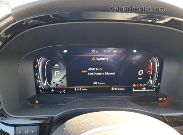 5N1AL1HU7SC333981 2025 INFINITI QX60 Черный Вид щитка приборов