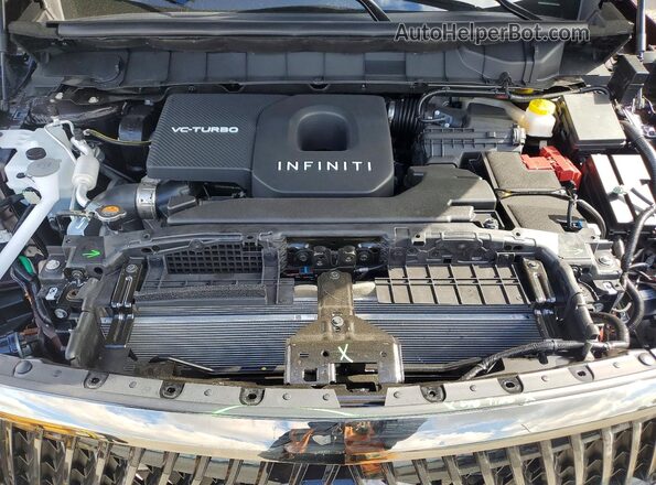 5N1AL1HUXTC335418 2026 INFINITI QX60 Red Vista del compartimento del motor