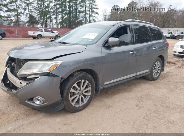 5N1AR2MN3GC615061 2016 NISSAN PATHFINDER Gray Vista tres cuartos delantera izquierda