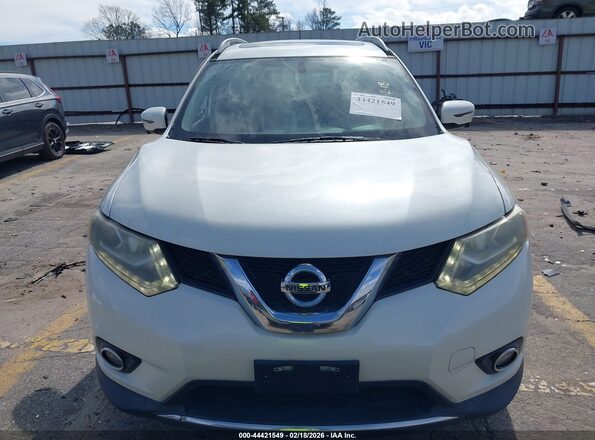 5N1AT2MT1GC863793 2016 NISSAN ROGUE White Widok zestawu wskaźników