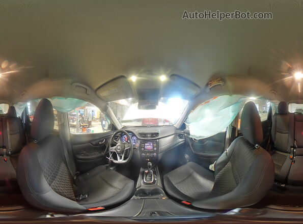 5N1AT2MT3HC815875 2017 NISSAN ROGUE Белый Панорамный вид салона 360°