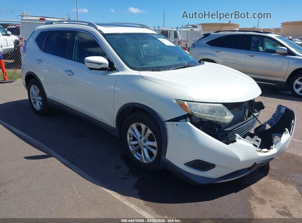 5N1AT2MT4GC790158 2016 NISSAN ROGUE Белый Передняя правая четверть