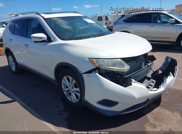 5N1AT2MT4GC790158 2016 NISSAN ROGUE Белый Вид задней части салона