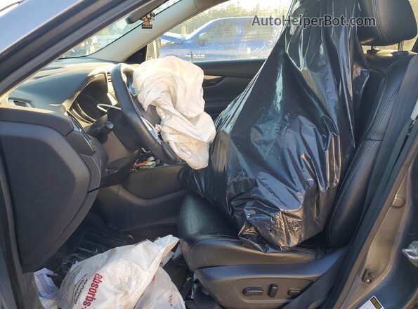 5N1AT2MT7KC760175 2019 NISSAN ROGUE Серый Вид салона спереди