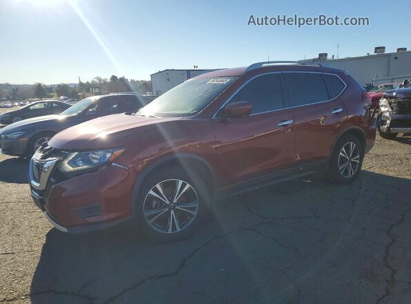5N1AT2MT8KC730229 2019 NISSAN ROGUE Red Առջևի ձախ երեք քառորդ տեսարան