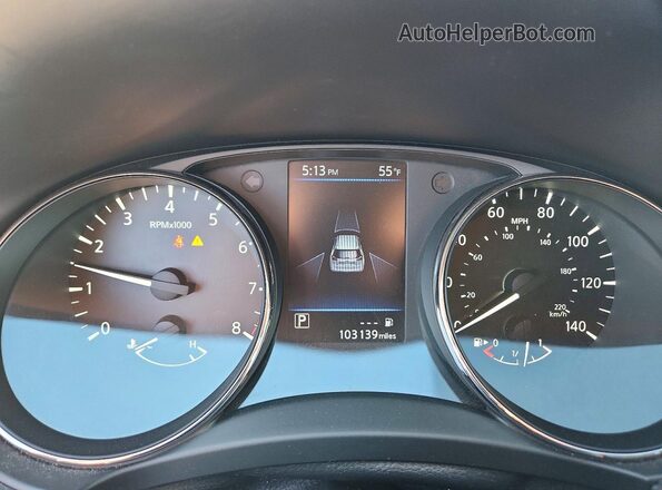 5N1AT2MT9KC841808 2019 NISSAN ROGUE White Սարքավորումների վահանակի տեսք