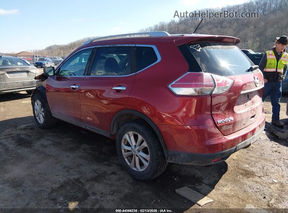 5N1AT2MV1GC774310 2016 NISSAN ROGUE Red Задня ліва чверть