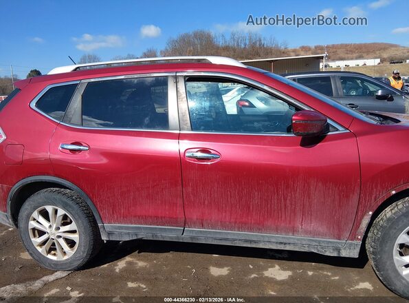 5N1AT2MV1GC774310 2016 NISSAN ROGUE Red Вид задньої частини салону