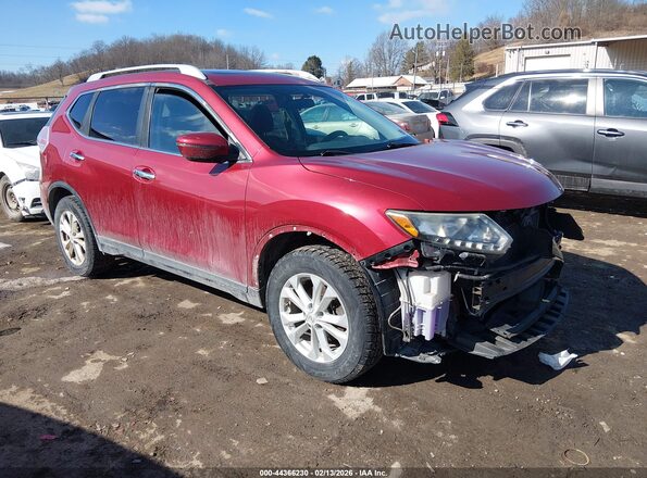 5N1AT2MV1GC774310 2016 NISSAN ROGUE Red Передня права чверть