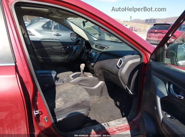 5N1AT2MV1GC774310 2016 NISSAN ROGUE Red Вид салону спереду