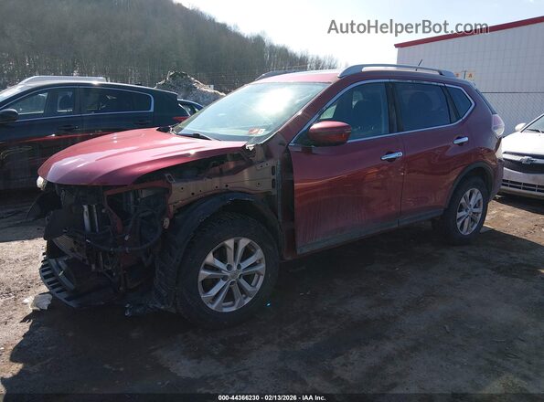 5N1AT2MV1GC774310 2016 NISSAN ROGUE Red Передня ліва чверть