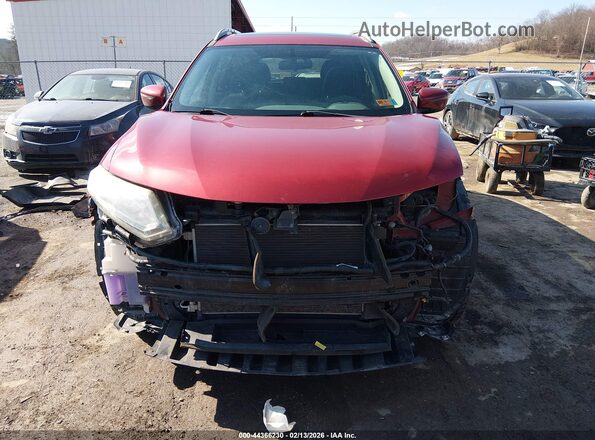5N1AT2MV1GC774310 2016 NISSAN ROGUE Red Вид щитка приладів