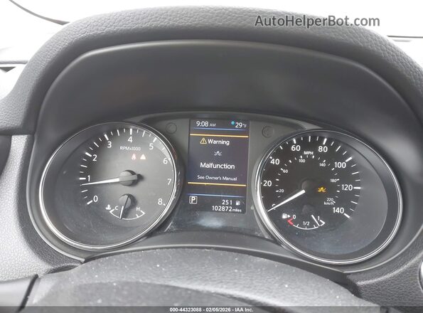 5N1AT2MV2KC709295 2019 NISSAN ROGUE Черный Вид задних сидений