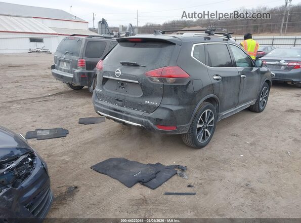5N1AT2MV2KC709295 2019 NISSAN ROGUE Черный Задняя правая четверть