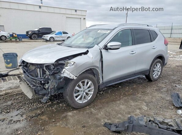 5N1AT2MV6KC703399 2019 NISSAN ROGUE Silver Առջևի ձախ երեք քառորդ տեսարան