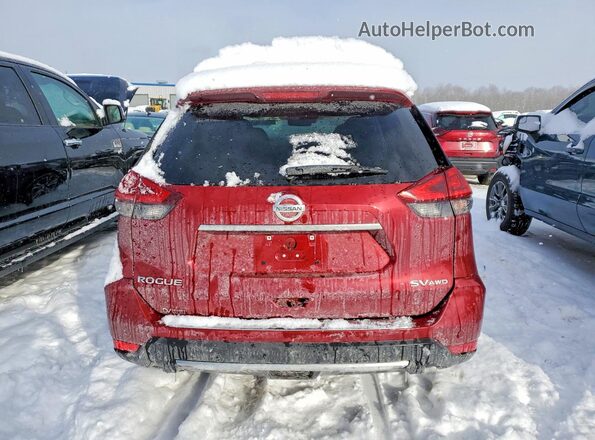 5N1AT2MV7KC724536 2019 NISSAN ROGUE Красный Вид сзади