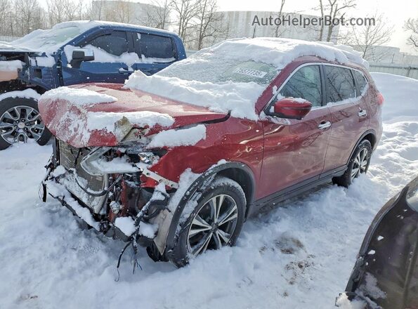 5N1AT2MV7KC724536 2019 NISSAN ROGUE Красный Передняя левая четверть
