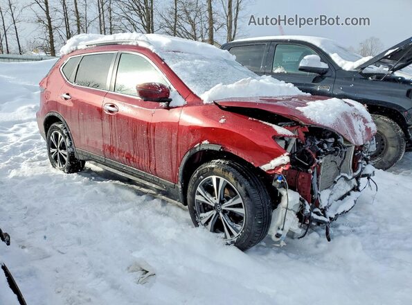 5N1AT2MV7KC724536 2019 NISSAN ROGUE Красный Передняя правая четверть