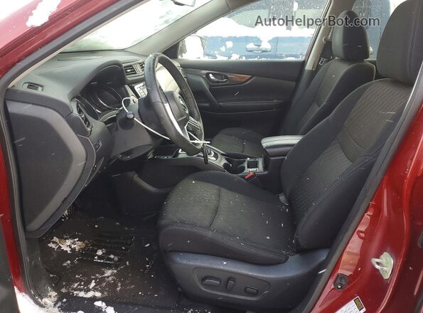 5N1AT2MV7KC724536 2019 NISSAN ROGUE Красный Вид салона спереди