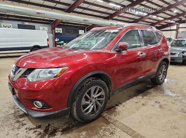 5N1AT2MV8GC777351 2016 NISSAN ROGUE Red Передня ліва чверть